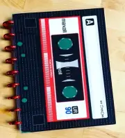 Cassette Tape Retro 80s Laminated Cover Set for use with Classic Happy Planner-