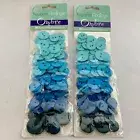 Blue Buttons Lot Ombre Blumenthal Lansing Buttons Assorted Sizes 2 Packs Crafts