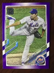 2021 Topps Series 1 Seth Lugo Purple Border Parallel Meijer Mets
