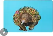 Maxwell & Williams Marini Ferlazzo Wild Planet Placemat 43.5 X 28.5cm Echidna Puggle (Set of 6)