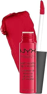 NYX PROFESSIONAL MAKEUP Soft Matte Lip Cream, Lightweight Liquid Lipstick - Amsterdam (Pure Red)