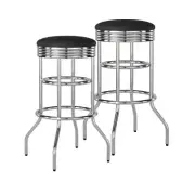 TRINITY Heavy Duty 30-Inch Backless Swivel Bar Stool for Kitchen, Garage, or ...