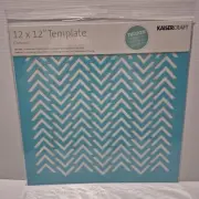 Kaisercraft "Chevron" - 12 x 12" Gel Templates - Crafts Scrapbooking