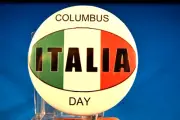 COLUMBUS DAY Lot of 5 BUTTONS pinback pin badge 2 1/4" NEW heritage ITALIA white