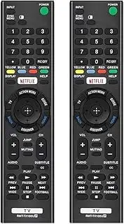 (Pack of 2) Replacement for Sony TV Remote Control, Direct for All Sony Remote Control for TV LCD LED Smart Bravia RMT-TX100U