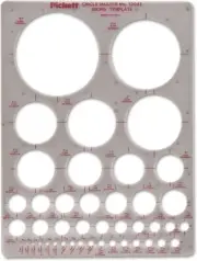 Pickett CHA1204I Circle Master Template, Range From 1/16 To 3 Inches in Diameter