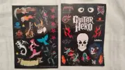 2005-8 Guitar Hero Stickers- Activision, BudCat, Vicarious Visions, Punk Chick