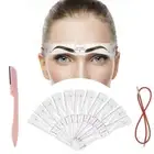 Grooming Stencil Template Eyebrow Razor Easy to draw eyebrow Eyebrow Shaper Kit