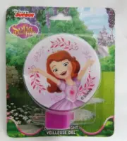 Unisex Sofia the First Princess with tiarra 3" LED Wall Night light-Brand New!