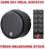 August Wi-Fi Smart Lock & Keypad Bundle 4th Gen Keyless Door Built-In WIFI BLACK