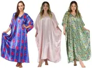 Gift Pack Caftans, 3 Best Floral Prints Caftans, One Size Plus, Special#22