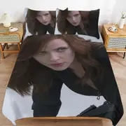 v2642 Bed Sheets Bedding Scarlett Johansson Bedding Sets Ultra Soft Skin-Friendly Duvet Cover 3 Piece, Cute Comforter Cover Bed Set for Boys Girls Ki