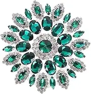 EXAOMBLE Creative Rhinestone Brooch Patch for Clothing DIY Decor for Tailor Shops Home Crafts and DIY Enthusiasts and Durable