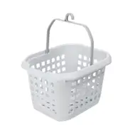 Ezy Storage White Encore Peg Basket With Coloured Handle
