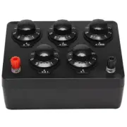 Black Resistance Box Iron Variable Decade Resistor Resistance Box 0-9999.94184