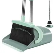 Broom and Dustpan Set for Home, Dust pan with Long Handle, Broom with Dustpan...