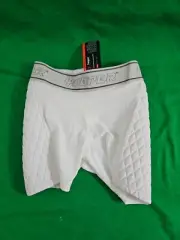 Youper Sliding Shorts Boys Youth SZ M Boxer Brief White NEW