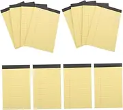 DIYEAH 12 Notebook Yellow Note Pad Tear Notepad Legal Pads Cabinet Door Knob Yellow Notepad Bulk Notepad School Supplies Notepad Small Notepad Musical Notepad Lined Notepad Notepads Paper