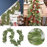 6.6Ft Artificial Christmas Garland Winter Greenery Garland For Holiday Season