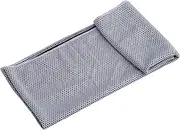 B Cooling To Yoga Blanket Ultra-thin for Sports Workout Fitn Gym Pilates Travel Camping To Grey One Size