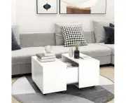 Coffee Table White 60x60x38 cm Chipboard