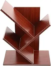 Angoily Tree Design Desktop Book Organizer Portable Book Storage Holder Vinyl Record Storage for Efficient Desktop Organization Stylish Tree Shape Bookshelf Color