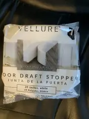 Vellure Weather Stripping Door Draft Stopper For Bottom Of Door White/Red