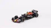 TrueScale Miniatures Mini GT 1/64 Oracle Red Bull Racing RB18 2022 Winner #1 Abu Dhabi Grand Prix Max Verstappen Complete