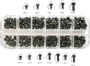 360pcs 12sizes Laptop Notebook Tiny Computer Replacement electronic Screws Assortment Kit Black,M2 M2.5 M3,for Lenovo Toshiba Gateway Samsung HP IBM Dell Sony Acer Asus SSD HardDisk SATA(169