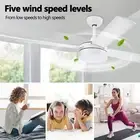 52“ ”Ceiling Fan LED Light 4 Blades with Remote Control Fan Cooling Ventilation