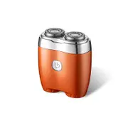 GGP Orange Portable Twin Head Electric Shaver Compact Rechargeable Razor For Men