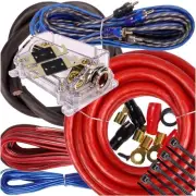 Complete 5000W 0 Gauge Amplifier Installation Wiring Kit Amp Pk2 0 Ga Blue - ...