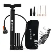 Advanced Bike Pump Set High-Pressure Floor Pump with Presta and Schrader Valv...