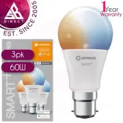 Ledvance 60W Smart+ Wifi Classic LED Light Bulb│Tunable White│B22D│Dimmable│3pk
