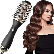 Professional Blowout Hair Dryer Brush, Upgraded 4-in-1 One Step Hot Air Brush, Hair Dryer & Volumizer & Volumizing Styler Comb, Negative Ion Straightening Brush for All Hair Types, Oval Shape Design