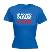 If Found Please Return Me To The Pub - Funny Novelty Womens T-Shirt T Shirt Tshirt