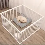 Indoor Outdoor Portable Pet Dog Playpen Small Animal Cage 8/10/12/14/16 Panels Dog Playpens Metal Puppy Exercise Cage Pet Play Pen Yard Fence (8 Panels)