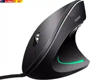 Wired Vertical Mouse, Optical Ergonomic Mouse with 4 Adjustable DPI 800/1200/200