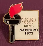 SAPPORO 1972 - OLYMPIC TORCH PIN