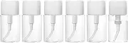 ISHEID 6 Pack Push Down Pump Dispenser Empty Push Top Bottles Containers for Nail Polish Makeup Remover Micellar Water Facial Toner 3.4oz/100ML