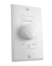 Rockville VOL70100 White 100 Watt 70v Wall Volume Control Zone Controller Box