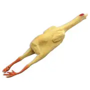 Bristol Novelty Plucked Rubber Chicken Yellow One Size