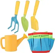 KOMBIUDA 1Set Gardening Tools Lightweight Outdoor Gardening Kit for Boys and Includes Watering Can Mini Shovel Rake and More for Fun Transplanting Activities