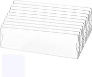 Door Name Plate Holder -Wall Name Plate Holder -10PCSS Adhesive Wall Mount Sign | Acrylic Wall Mount Nameplate Holders |Transparent Name Plaques for Classroom Includes 20 Double-Sided Tape