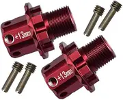Team Corally 1/10 Sketer XL4S C-00191 Upgrade Parts Aluminium 13mm Hex Adapters - 6Pc Set Red