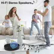 Portable CD Player With Dual Stereo Speakers, Rechargeable CD Player For Car Wit