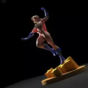 Bare Wonder Power Girl 3D Print Garage Kit Model Kit Unpainted Unassemble GK