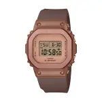 【CASIO G-SHOCK】時尚金屬方形框數位運動腕錶-古銅棕/GM-S5600BR-5/台灣總代理公司貨享一年保固