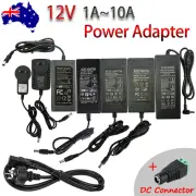 AC 240V TO DC 12V 1/2/3/4/5/6/8/10A Transformer Power Supply Adapter F LED Strip
