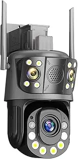 50X Optical Zoom 6K 12MP WiFi Security IP Camera 2-Way Audio Waterproof Remote Access PTZ Outdoor CCTV Surveillance Camera(AU Plug,12MP Add 64G Card)